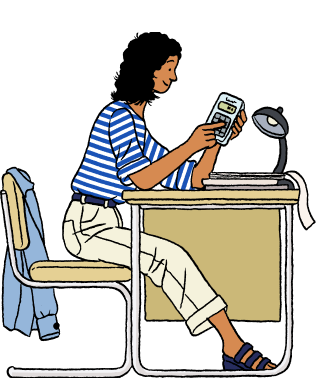 illustration personne travaillant à son bureau